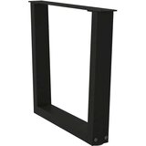  Noge za klubsko mizico v obliki črke V 2 kosa črne 60 x (42-43,3) cm jeklo, (22123930) | Shoptok.si