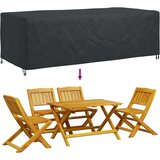 vidaXL Navlaka za vanjski namještaj Crna 300 x 140 x 90 cm 210D | shoptok.hr