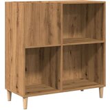 vidaXL Omarica za gramofonske plošče hrast 84,5x38x89cm inž. les | Shoptok.si