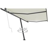 vidaXL Prostostoječa avtomatska tenda 500x300 cm krem, (20743222) | Shoptok.si