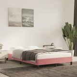  Okvir kreveta bez madraca ružičasti 120x190 cm baršunasti | shoptok.hr