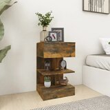 Furnova Nočna omarica dimljeni hrast 40x35x65 cm konstruiran les, (21926805) | Shoptok.si