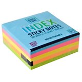  Index, blokčić, samolepljivi, 76 x 76 mm, 350 lista, neon miks ( 490141 ) Cene