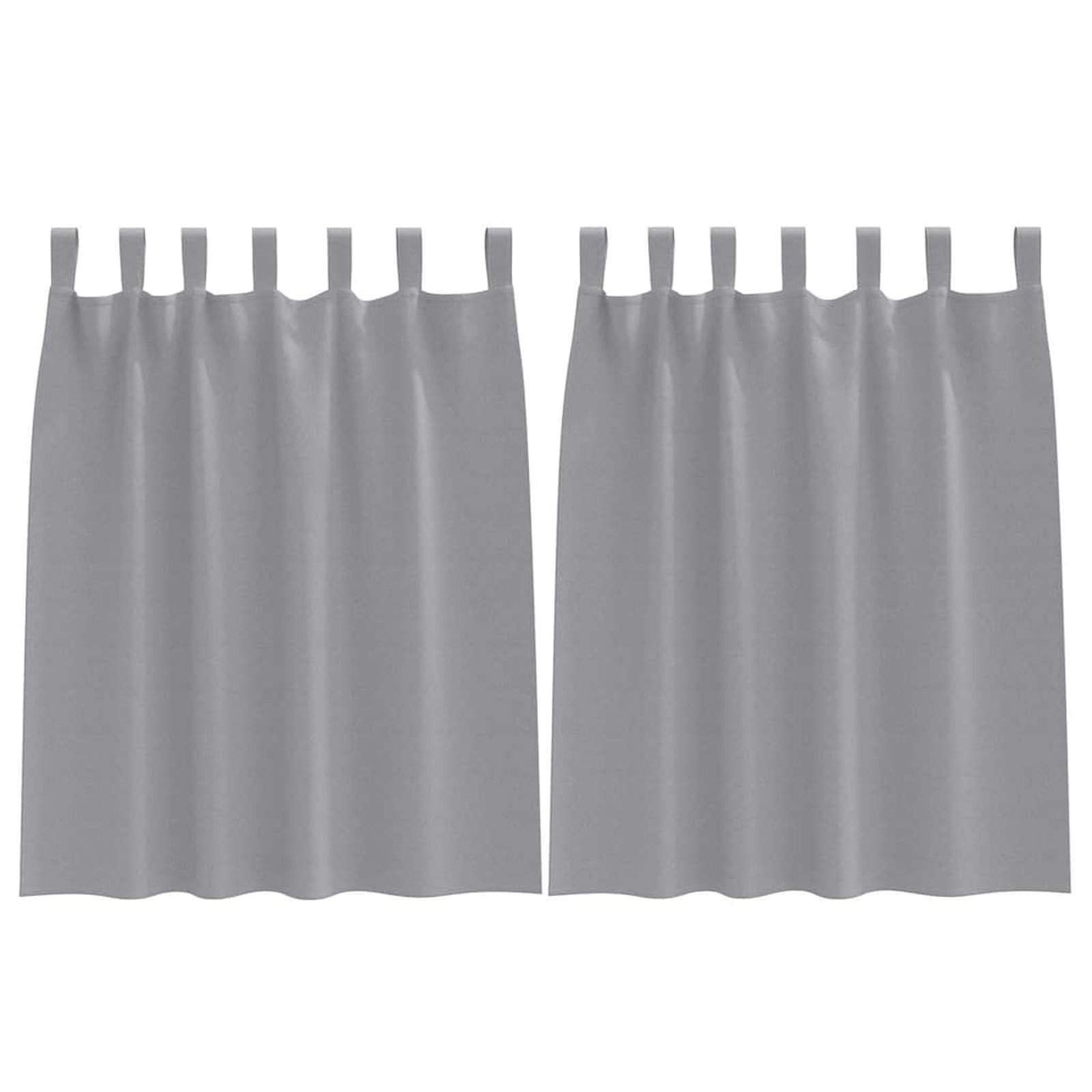 vidaXL Zavese za zatemnitev z obroči 2 pcs Svetlo siva 140 x 140 cm, (5000149121) | Shoptok.si