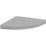  Kutne zidne police 4 kom siva boja betona 35 x 35 x 3,8 cm MDF | shoptok.hr