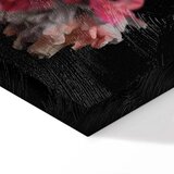  Slika - Peony Charm (1-part) - Colorful Bouquet on Black Background 60x90 | shoptok.hr