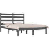  Za krevet od masivne borovine sivi 200 x 200 cm | shoptok.hr