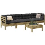 vidaXL 5-dijelni set vrtnih sofa s jastucima od impregnirane borovine | shoptok.hr