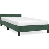Maison Chic Posteljni okvir - Enojna postelja - Postelja za odrasle brez vzmetnice temno zelen 90x190 cm žamet-J8000, (21760643) | Shoptok.si