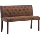  Klupa od umjetne brušene kože 120 cm smeđa | shoptok.hr