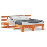  Konstrukcija postelje Rjava 120 x 200 cm Masivno borovo les, (5000126727) | Shoptok.si