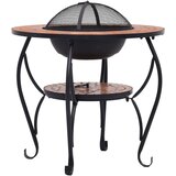  Mozaični stolić s posudom za vatru terakota 68 cm keramički | shoptok.hr