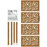 vidaXL Vrtna vrata 105x205 cm Preperevanje dizajn jeklenih listov | Shoptok.si