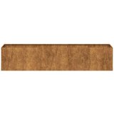 vidaXL Planter Rusty 200x40x40 cm Vremensko odporno jeklo | Shoptok.si