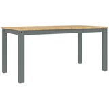  Blagovaonski stol PANAMA sivi 160x80x75 cm od masivne borovine | shoptok.hr
