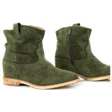 Resti Green cowboy boots on a covered Astrit wedge - Footwear | Shoptok.si