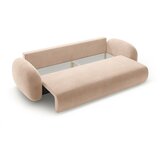 Cosmopolitan Design Bež žametna raztegljiva/s prostorom za shranjevanje sedežna garnitura 262 cm Tonale – | Shoptok.si