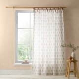 Pineapple Elephant Bela prosojna zavesa 140x183 cm Woodblock Floral – | Shoptok.si