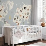  Foto tapeta - Pastel Planet - Animals and Underwater Plants on a Map 294x210 Samoljepljiva | shoptok.hr