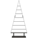 vidaXL Kovinsko božično drevesce z stojalom Črna 125 cm Jeklo | Shoptok.si