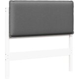  Tapecirani uzglavlje s uzglavljem Bijela i svijetlo siva 80 cm | shoptok.hr