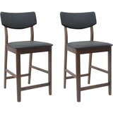  Trpezarijske stolice 2 pcs Svijetlosmeđa 48 x 49 x 95 cm - svijetlo smeđa i crna | shoptok.hr