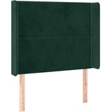 Krevet box spring s madracem LED tamnozeleni 90x190 cm baršun | shoptok.hr