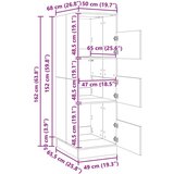  Ormar za pranje rublja Umjetnički hrast Konstruirano drvo - hrast artisan 162 cm | shoptok.hr