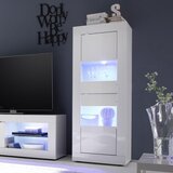 LC Mobili Sodobna bela vitrina z 3 policami, BASIC 209015-10 Cene