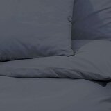  Set posteljine za poplun antracit 240x220 cm pamučni | shoptok.hr