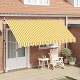 Tenda na ručno uvlačenje 400 cm narančasto-bijela prugasta | shoptok.hr