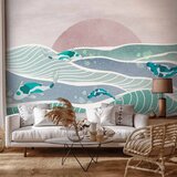  Foto tapeta - Fish on the waves 300x210 Standard | shoptok.hr