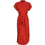 CHONIE-SHORT SLEEVE-DAY DRESS Crvena