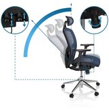 MID.YOU Vrtljiv Stol Venus One, Modra | Shoptok.si