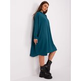 Fashion Hunters Navy blue oversize shirt dress with pockets | shoptok.hr