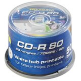  OPTIČKI MEDIJ CD-R CAKE 50 WHITE FULL PRINTABLE | shoptok.hr