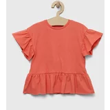 Zippy Dječja pamučna majica kratkih rukava boja: narančasta