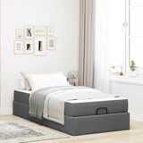 vidaXL Konstrukcija postelje Temno siva 90 x 190 cm blago | Shoptok.si