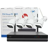 PNI House WiFi660 NVR 8-kanalni, 4 zunanje brezžične kamere,3Mpx, P2P, IP66