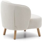 Kave Home Kremno bel fotelj iz šenilje Ulit – | Shoptok.si