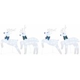  LED Riječni jeleni 4 pcs Srebrno tkanina | shoptok.hr