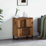 vidaXL Strani šal Rjava 60 x 35 x 70 cm Konstruiran les | Shoptok.si