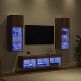 TV zidne jedinice Zidne 5 pcs Crni hrast Konstruirano drvo | Eponuda.ba
