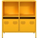 vidaXL Komoda gorčično rumena 68x39x73,5 cm hladno valjano jeklo | Shoptok.si