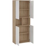 MID.YOU ARHIVSKA OMARA bela, barve hrasta | Shoptok.si