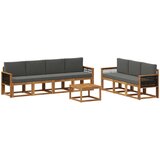  Set vanjskih sofa 7 kom. Prirodna i antracit | shoptok.hr