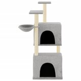  Penjalica za mačke sa stupovima za grebanje svjetlosiva 122 cm | shoptok.hr
