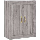 vidaXL Visoka komoda siva sonoma 69,5x34x180 cm inženirski les | Shoptok.si