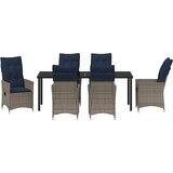  Set stola i stolica 7 kom. Siva PE ratan | shoptok.hr