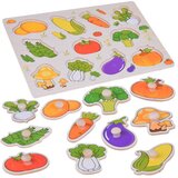  Drvene puzzle povrće 11 elemenata | shoptok.hr